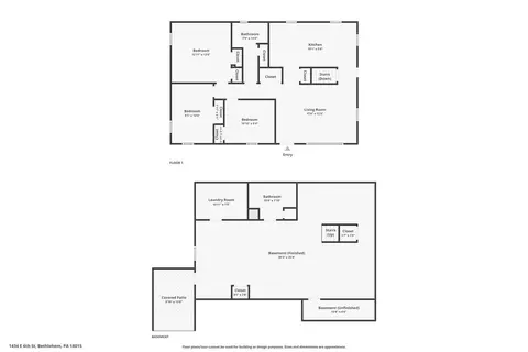 Floorplan - 1434 E 6th St, Bethlehem City, PA 18020 photo 3 of 3