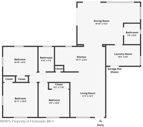 Floorplan - 4984 Cedarbrook Ln, Hernando Beach, FL 34607 photo 2 of 3