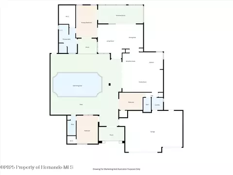 Floorplan - 7190 Raymond Pl, Spring Hill, FL 34607 photo 1 of 3