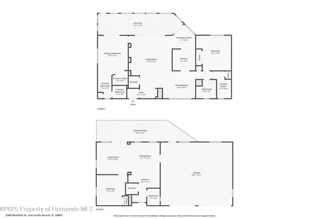 Floorplan - 3366 Bluefish Drive Dr, Hernando Beach, FL 34607 photo 1 of 1
