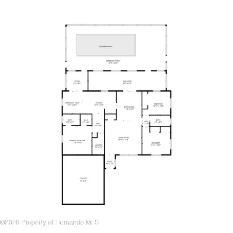Floorplan - 3336 Gulfview Dr, Hernando Beach, FL 34607 photo 2 of 2