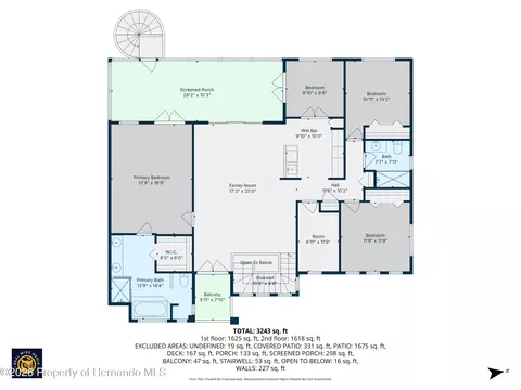 Floorplan - 3223 Hibiscus Dr, Hernando Beach, FL 34607 photo 2 of 6
