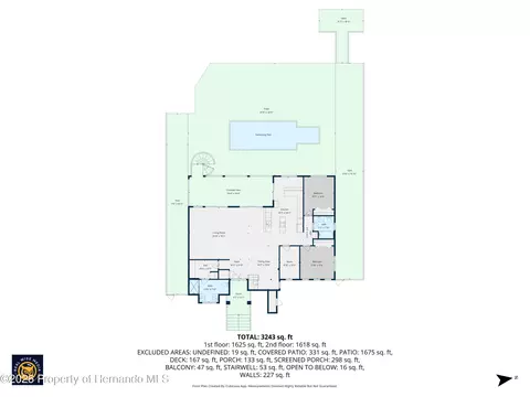 Floorplan - 3223 Hibiscus Dr, Hernando Beach, FL 34607 photo 1 of 6