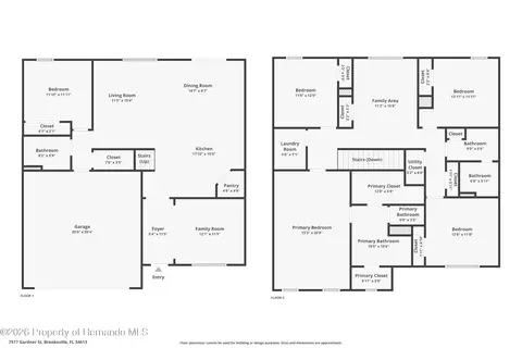 Floorplan - 7517 Gardner St, Spring Hill, FL 34613 photo 1 of 1