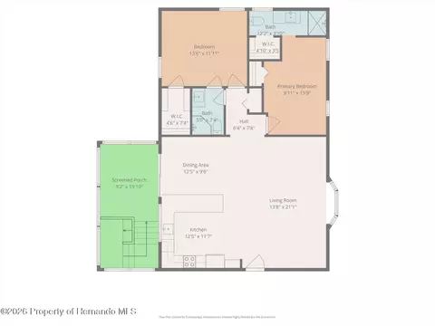 Floorplan - 3347 Oleander Dr, Hernando Beach, FL 34607 photo 4 of 5