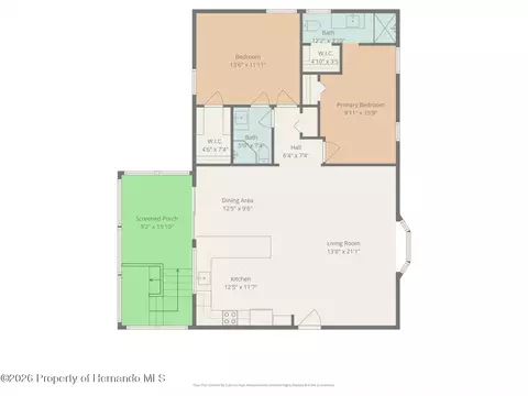 Floorplan - 3347 Oleander Dr, Hernando Beach, FL 34607 photo 2 of 5