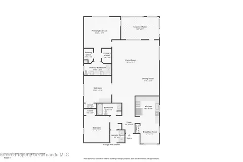 Floorplan - 14458 Tamarind Loop, Spring Hill, FL 34609 photo 1 of 1