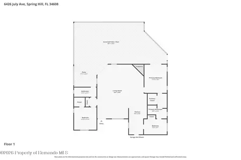 Floorplan - 6426 July Ave, Spring Hill, FL 34608 photo 1 of 1