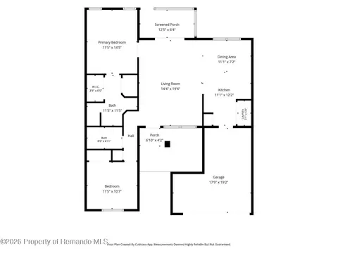 Floorplan - 7343 Willow Brook Dr, Spring Hill, FL 34606 photo 1 of 1