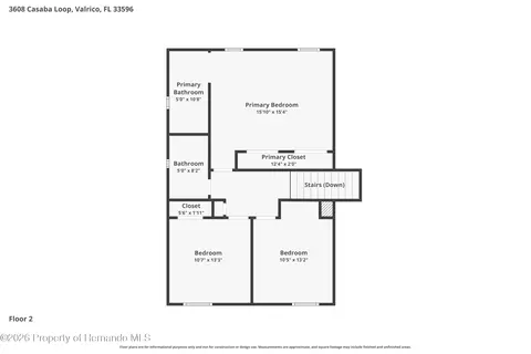 Floorplan - 3608 Casaba Loop, Valrico, FL 33596 photo 3 of 3