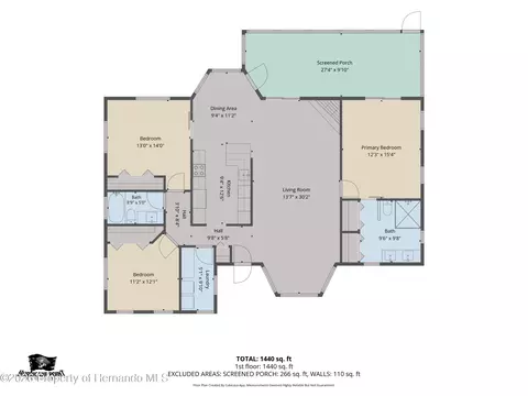 Floorplan - 4168 Orchid Dr, Hernando Beach, FL 34607 photo 1 of 2