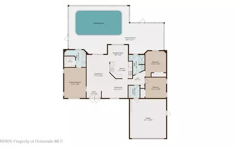 Floorplan - 4235 Castle Ave, Spring Hill, FL 34609 photo 1 of 2