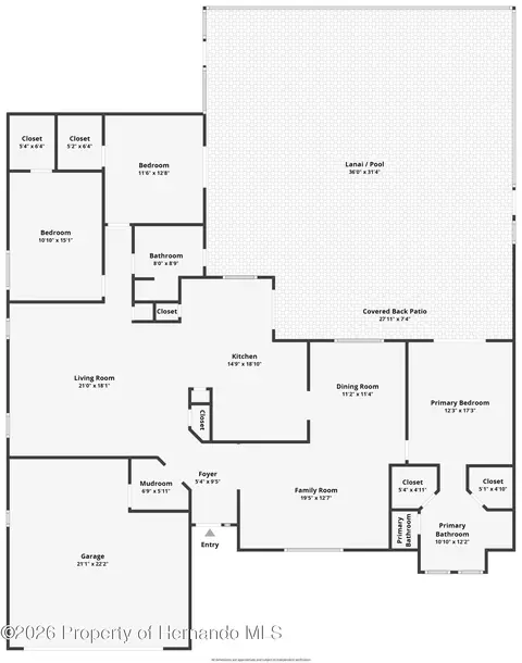 Floorplan - 10433 Dunkirk Rd, Spring Hill, FL 34608 photo 1 of 1