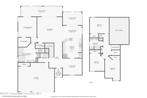 Floorplan - 4501 Birchfield Loop, Spring Hill, FL 34609 photo 3 of 3