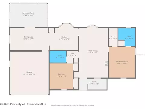 Floorplan - 8449 Valmora St, Spring Hill, FL 34608 photo 3 of 4