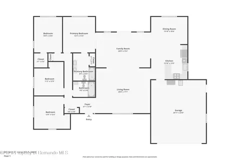 Floorplan - 459 Savoy Ct, Spring Hill, FL 34606 photo 1 of 1