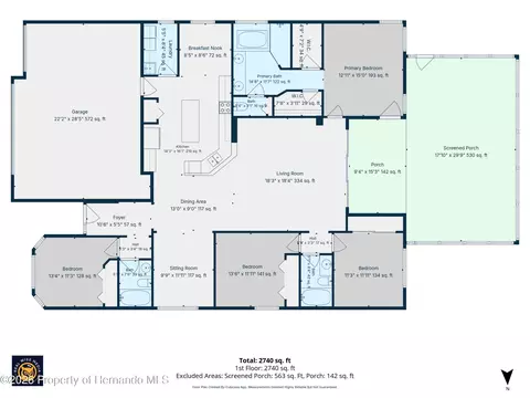 Floorplan - 4327 Canongate Ct, Spring Hill, FL 34609 photo 3 of 4