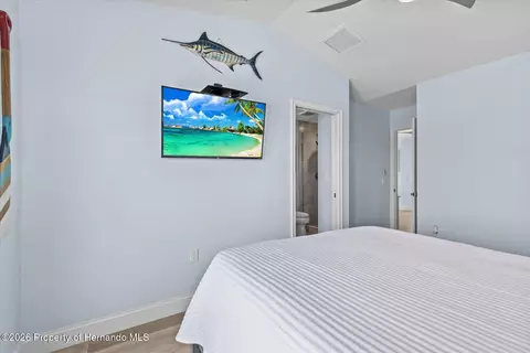 Bedroom - 4030 Gulf Coast Dr, Hernando Beach, FL 34607 photo 8 of 8