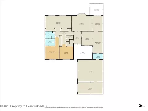 Floorplan - 10404 Sandtrap Dr, Spring Hill, FL 34608 photo 1 of 2