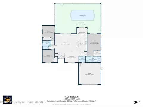 Floorplan - 2489 Amherst Ave, Spring Hill, FL 34609 photo 1 of 1