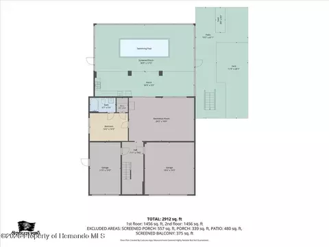 Floorplan - 4530 Kingston Dr, Hernando Beach, FL 34607 photo 5 of 5