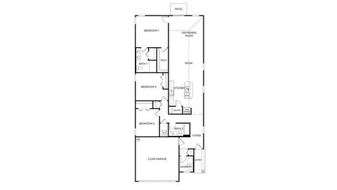 Floorplan - 40 Bogey Pl, Bunnell, FL 32110 photo 1 of 1