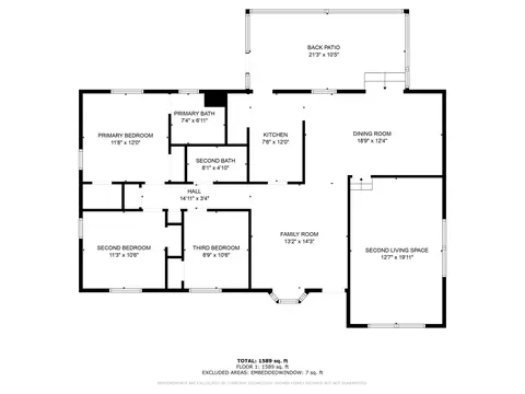 Floorplan - 311 B St, Saint Augustine Beach, FL 32080 photo 1 of 1
