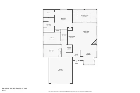 Floorplan - 640 Nautical Way, Saint Augustine, FL 32080 photo 1 of 1