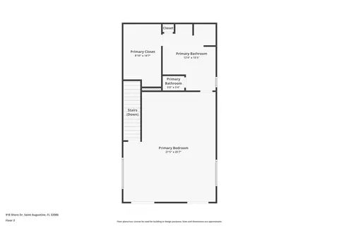 Floorplan - 918 Shore Dr, Saint Augustine, FL 32086 photo 3 of 3