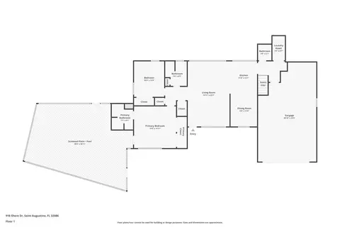 Floorplan - 918 Shore Dr, Saint Augustine, FL 32086 photo 2 of 3