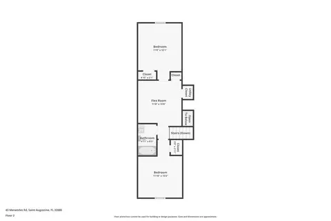 Floorplan - 43 Menendez Rd, Saint Augustine, FL 32080 photo 2 of 3