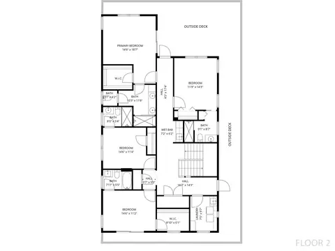 Floorplan - 1 2nd Ln, Saint Augustine, FL 32080 photo 2 of 4
