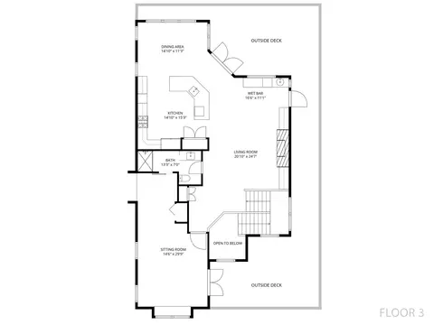 Floorplan - 1 2nd Ln, Saint Augustine, FL 32080 photo 3 of 4