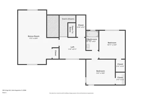 Floorplan - 3501 Kings Rd, Saint Augustine, FL 32086 photo 2 of 3