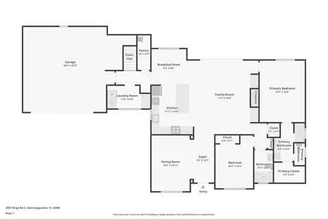 Floorplan - 3501 Kings Rd, Saint Augustine, FL 32086 photo 1 of 3