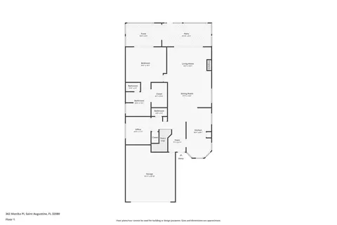 Floorplan - 362 Monika Pl, Saint Augustine, FL 32080 photo 1 of 2