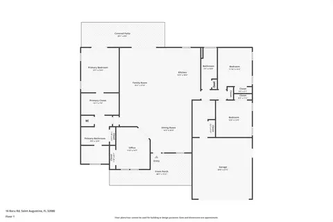 Floorplan - 16 Baru Rd, Saint Augustine, FL 32080 photo 1 of 1