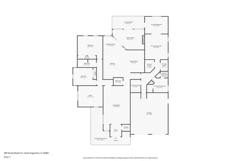 Floorplan - 909 Sandy Beach Cir, Saint Augustine, FL 32080 photo 1 of 1