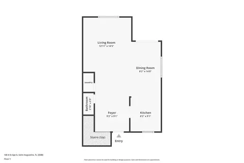 Floorplan - 108 A St #A, Saint Augustine, FL 32080 photo 2 of 3
