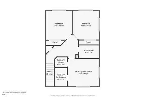 Floorplan - 108 A St #A, Saint Augustine, FL 32080 photo 3 of 3