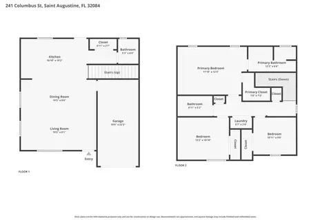Floorplan - 241 Columbus St, Saint Augustine, FL 32084 photo 1 of 3