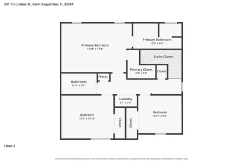 Floorplan - 241 Columbus St, Saint Augustine, FL 32084 photo 3 of 3