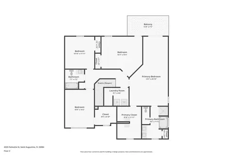 Floorplan - 4325 Palmetto St, Saint Augustine, FL 32084 photo 2 of 3