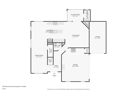Floorplan - 4325 Palmetto St, Saint Augustine, FL 32084 photo 1 of 3