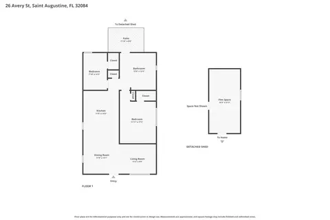 Floorplan - 26 Avery St, Saint Augustine, FL 32084 photo 1 of 2