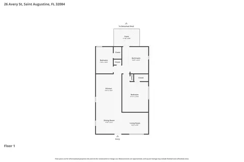 Floorplan - 26 Avery St, Saint Augustine, FL 32084 photo 2 of 2