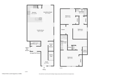 Floorplan - 72 Beach Palm Ct, Saint Augustine, FL 32086 photo 1 of 1
