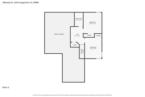 Floorplan - 209 Joey Dr, Saint Augustine, FL 32080 photo 3 of 3