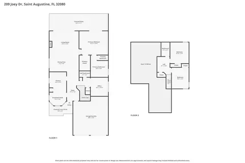Floorplan - 209 Joey Dr, Saint Augustine, FL 32080 photo 1 of 3