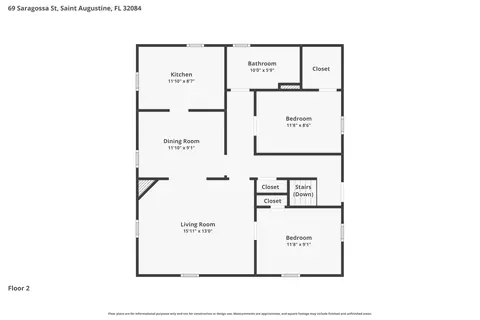 Floorplan - 69 Saragossa St, Saint Augustine, FL 32084 photo 3 of 3